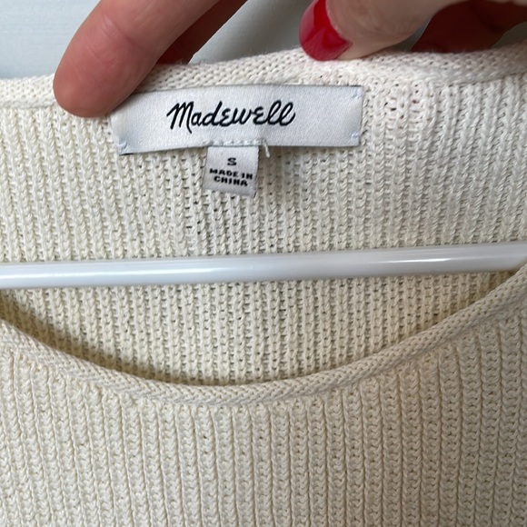 Madewell Ivory Sweater Tank - Size S - Picture 4 of 4